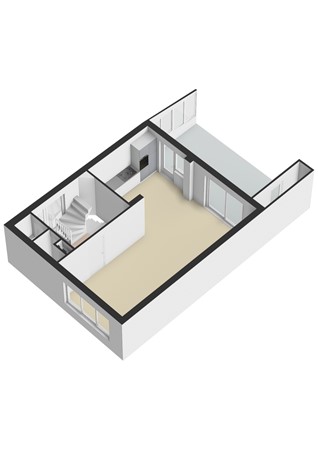 Plattegrond - Hofstraat 2, 6351 BD Bocholtz - Hofstraat 2 Bocholtz - Begane grond 3D.jpg